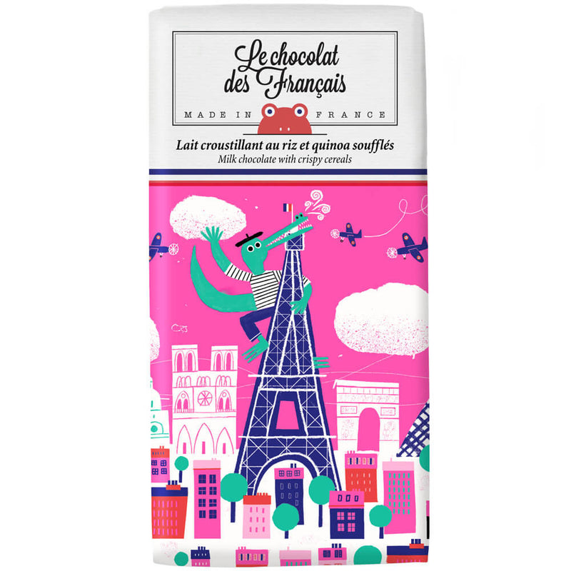 Le Chocolat Des Français: Milk chocolate with crispy rice