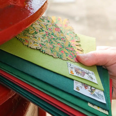 Christmas Card Recycled Paper, 5 Pack