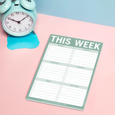 This Week Notepad in Green