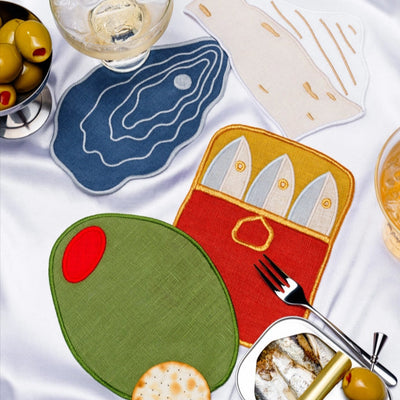 Hors D'oeurvres Cocktail Napkins, Set of 4