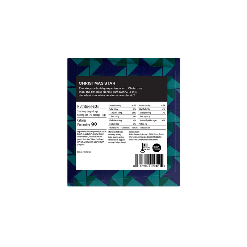 Christmas Star 35% Chocolate Bar