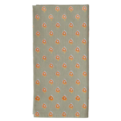 Azou Moss Block Printed Napkins