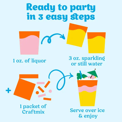 Variety Drink Cocktail | Mocktail Mixer, 3 Summer Flavors!