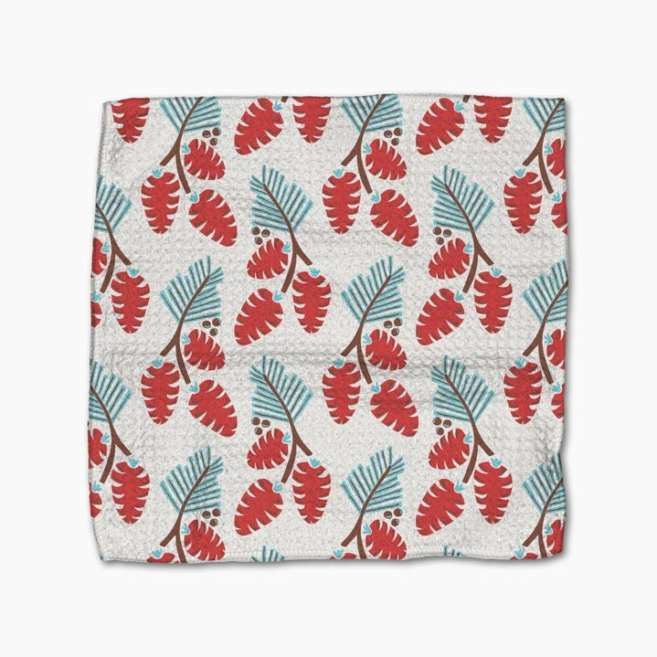Winter Holly Dishcloth