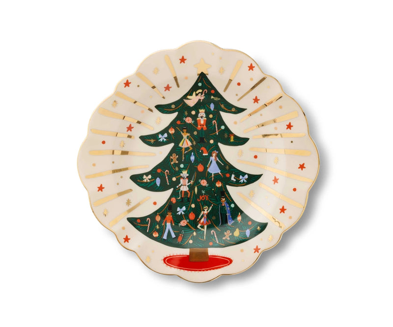 Nutcracker Porcelain Dessert Plate Set