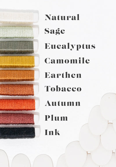 Colorblock Earrings in Chamomile and Sage