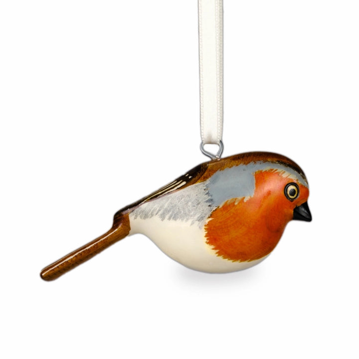 Mifuko Wooden Ornament | Robin