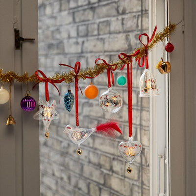 Glass Christmas Star Ornament