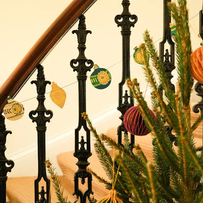 Christmas Ornaments Sewn Garland