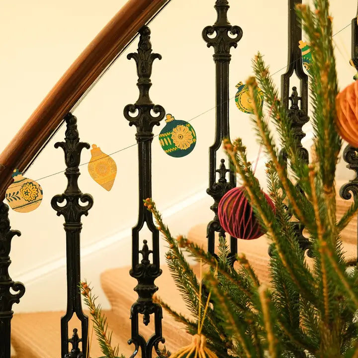 Christmas Ornaments Sewn Garland