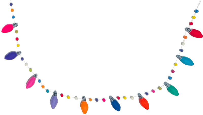 Handmade Felt Multi Lights Garland