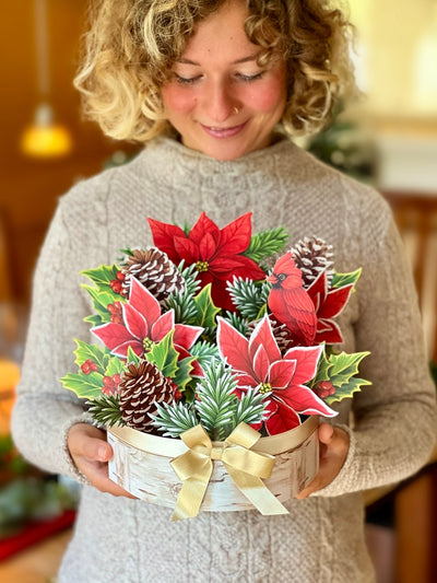 Fresh Cut Paper, Birch Poinsettia