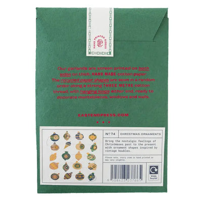 Christmas Ornaments Sewn Garland