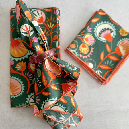 Desert Bloom Cloth Napkins, Set of 4