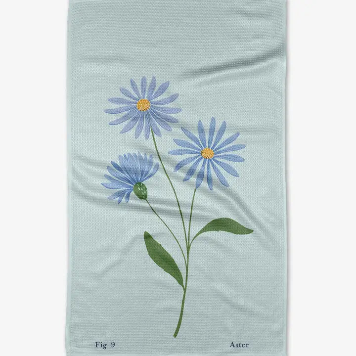 September Aster Tea Towel