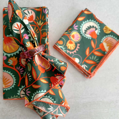 Desert Bloom Cloth Napkins, set of four