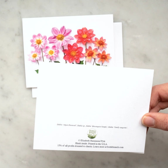 Botanical Card - Dahlias