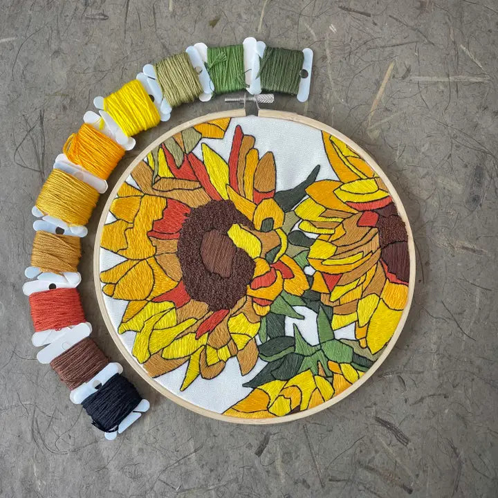 DIY Embroidery Kit, Sunflowers