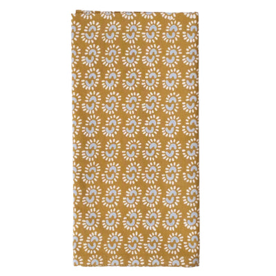 Sunburst Dark Honey Block Printed Napkins