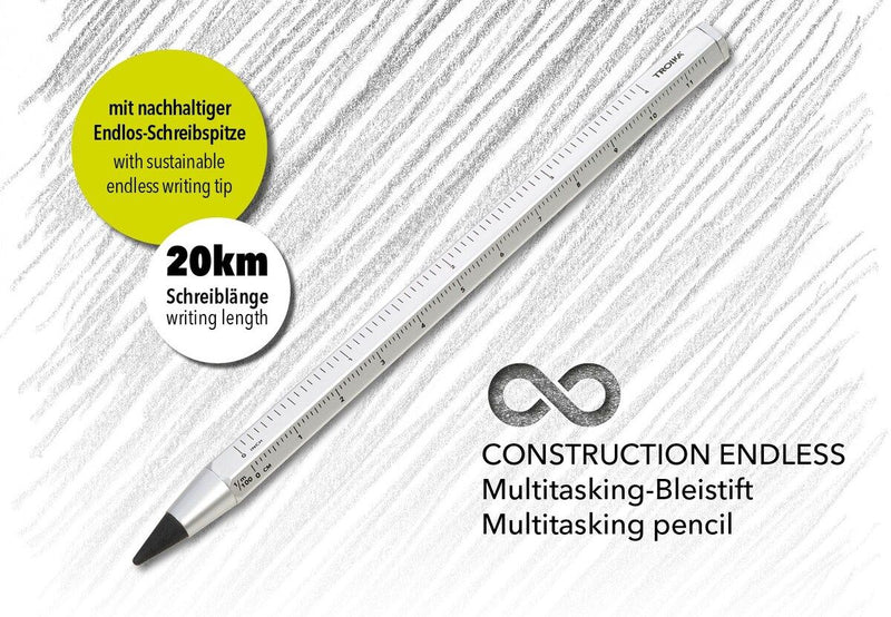 Troika Multi-Tasking Construction Endless Pencil