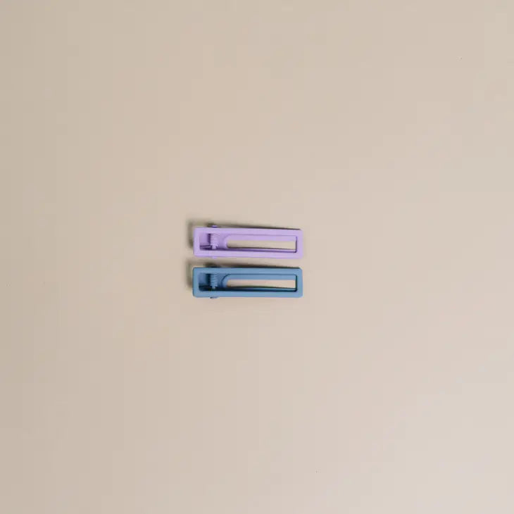 Nat + Noor, Lu Lu Hair Clips in Lilac + Blue