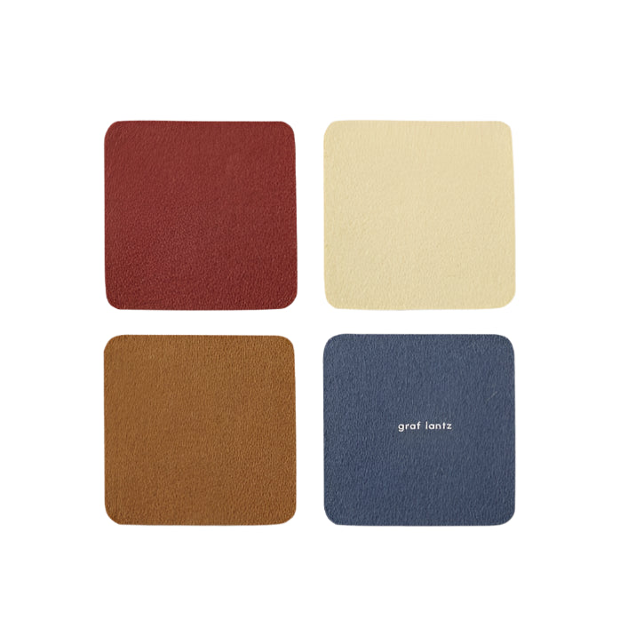 Bierfilzl Merino Wool Felt Square Coaster Pack in Yucca