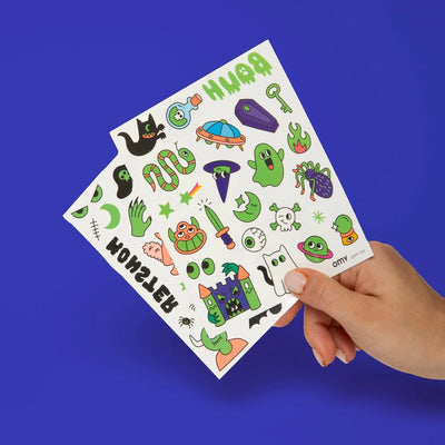 Kids Temporary Tattoos, Glow in the Dark