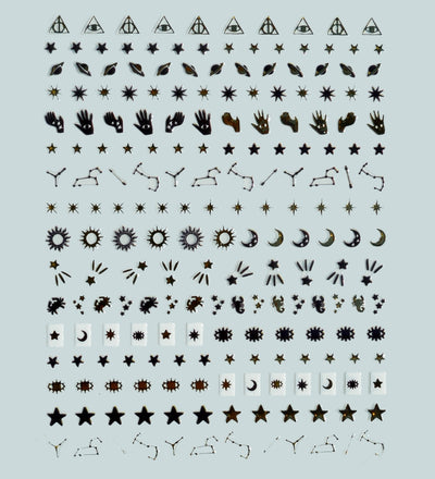 Nail Art Stickers, Retrograde