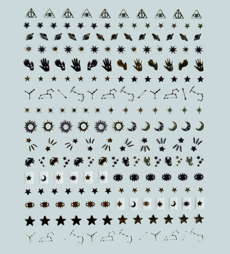 Nail Art Stickers, Retrograde