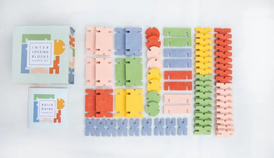 Interlocking Felt Blocks, Classic Set