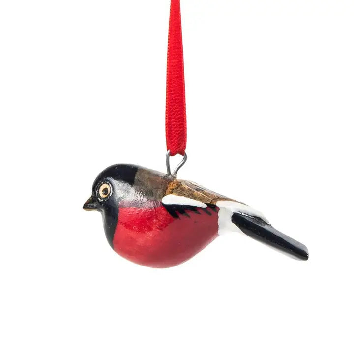 Mifuko Wooden Ornament - Bullfinch