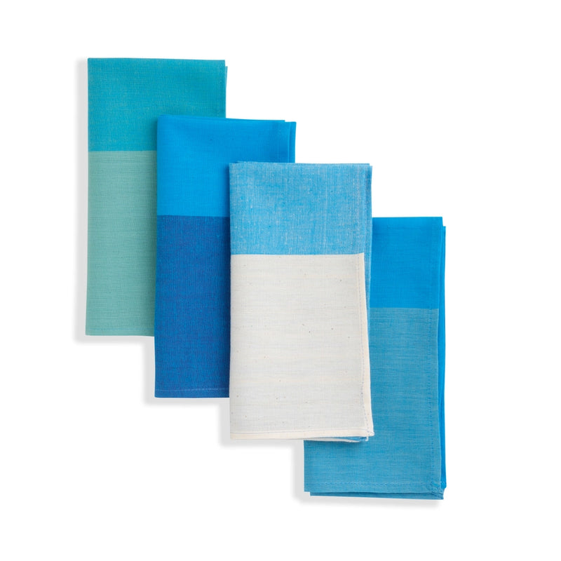 Sky Napkin (Set of 4), Soft Handwoven Cotton