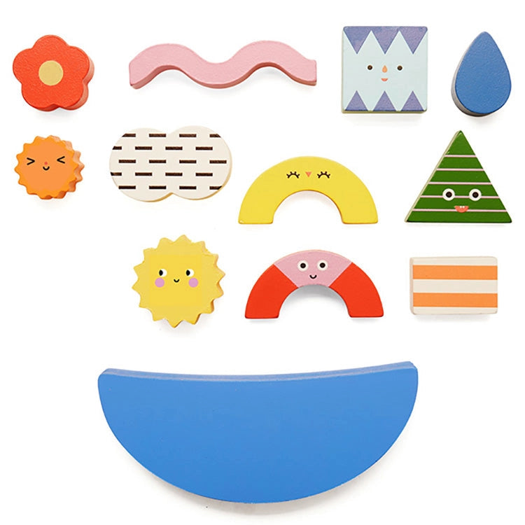 Teeter Totter Shapes Wood Balance Game