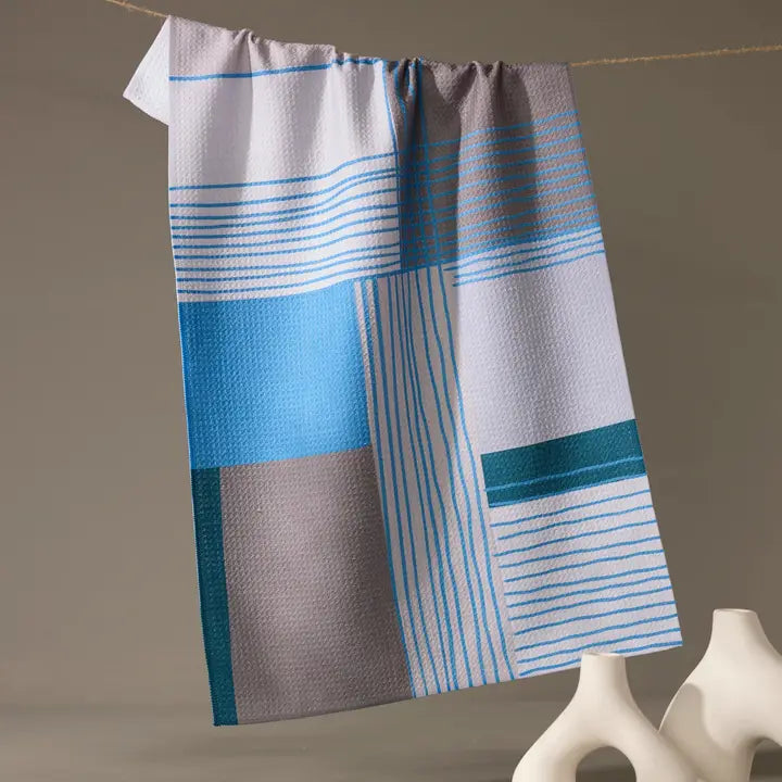 Cool Blocks Tea Towel