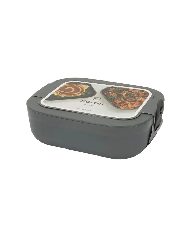 W & P, Porter Lunch Box Bento Style, Charcoal
