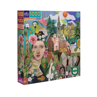 Artist & Daughter 1000 Piece Square Puzzle