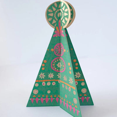 Patterned Tree Greeting Card