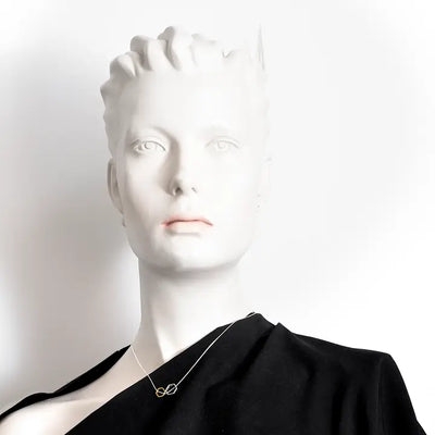 Hexa Necklace Polished Silver Gold