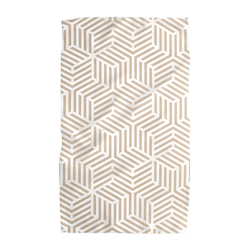 Stacked Cubes Tea Towel