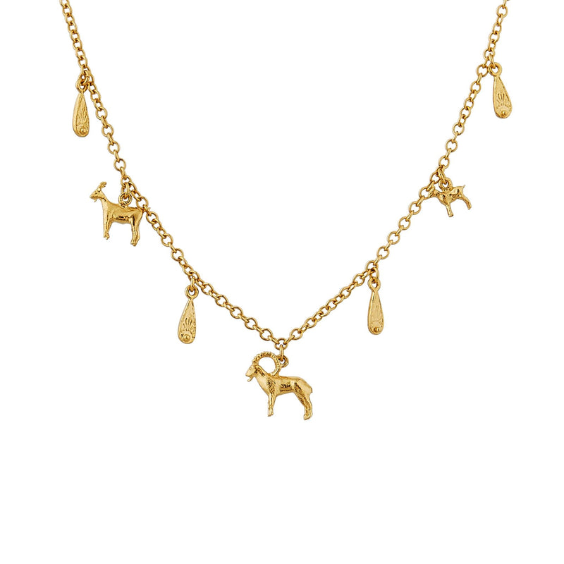 Mountain Goat Family Necklace by Alex Monroe Jewellery