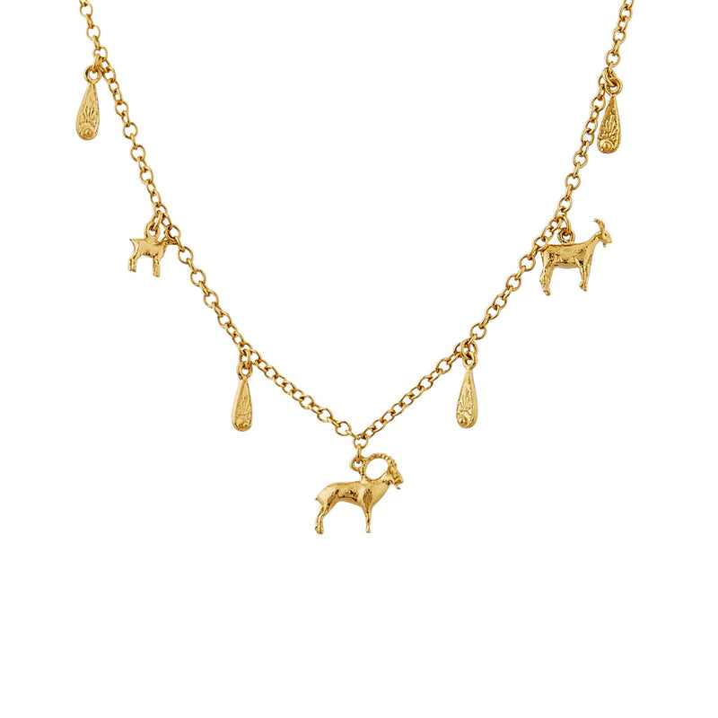 Mountain Goat Family Necklace by Alex Monroe Jewellery