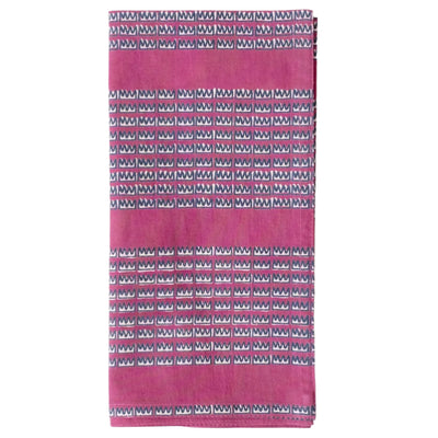 Dolbi Fuschia Block Printed Napkins