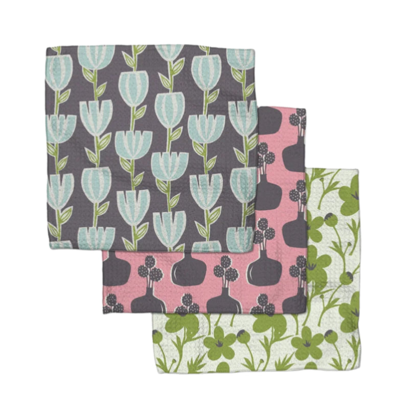 Spring Bouquet Dishcloth Set