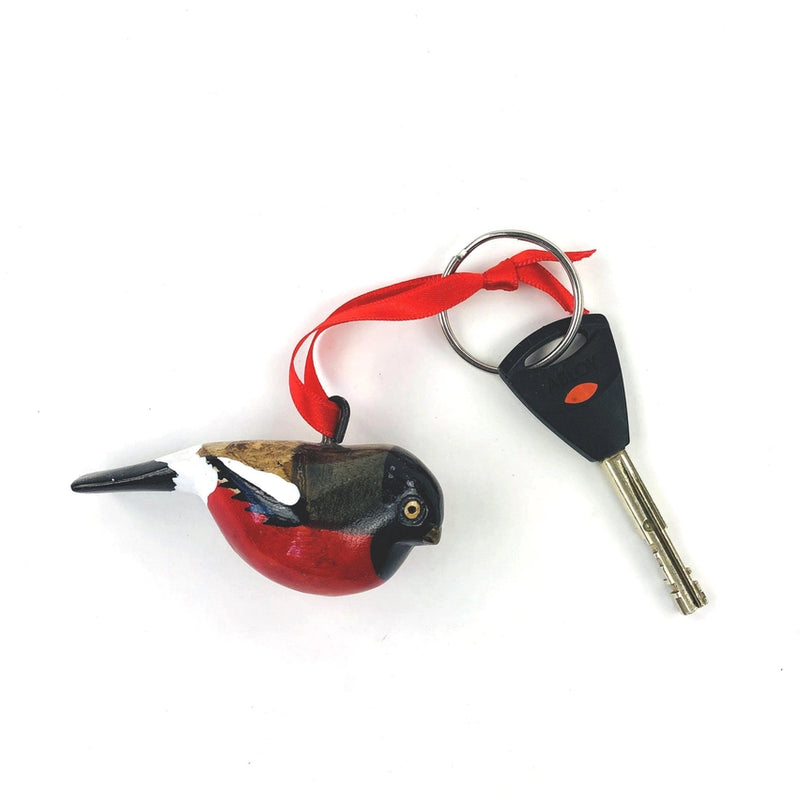 Mifuko Wooden Ornament - Bullfinch