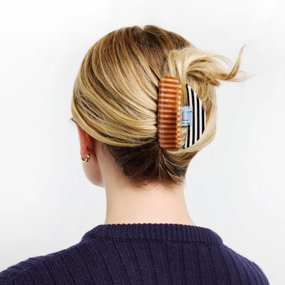 Suki Claw Clip in Stripes