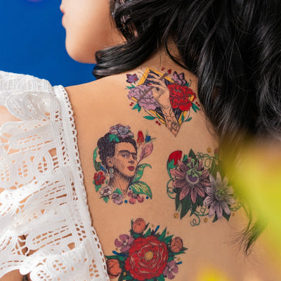 Frida Kahlo Tattoo Set