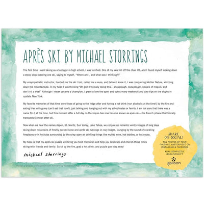 1,000 Piece Puzzle: Michael Storrings Apres Ski