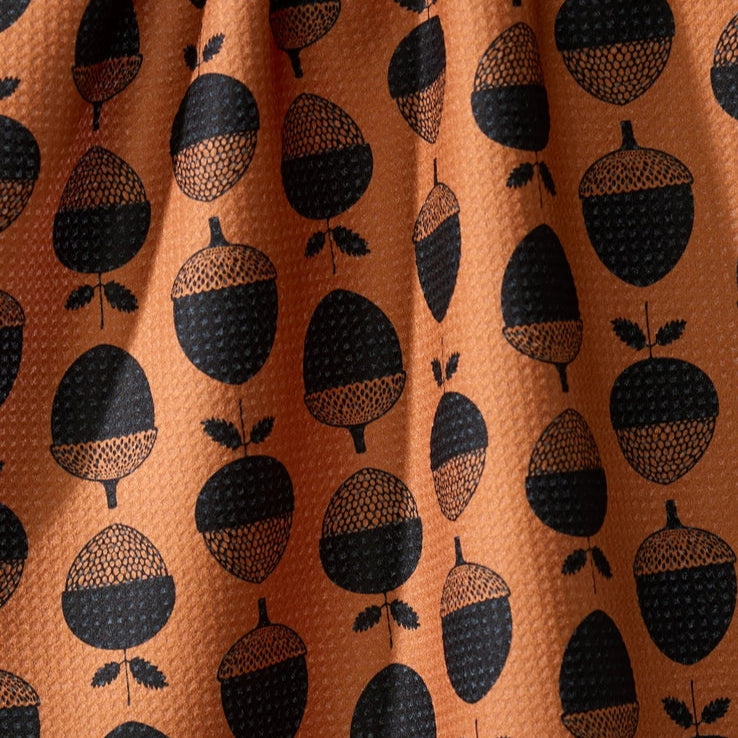 Acorn Noir Tea Towel