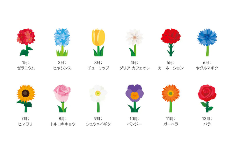 2026 Calendar - Flowers