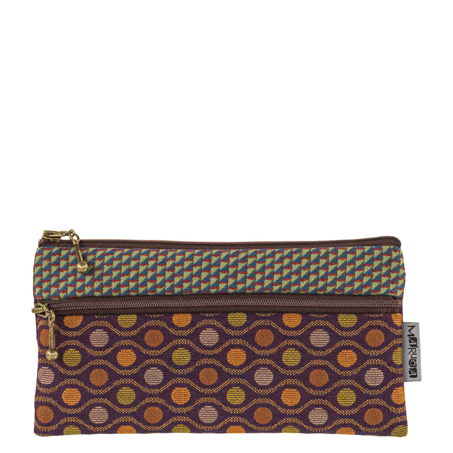 Heidi Wallet in Peacock Wine – AKAR Design